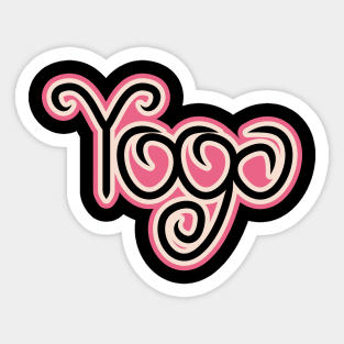 Creative and Cute Yoga Design Sticker